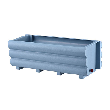 Кашпо голубое 50х20х18 см 2024-3281-3