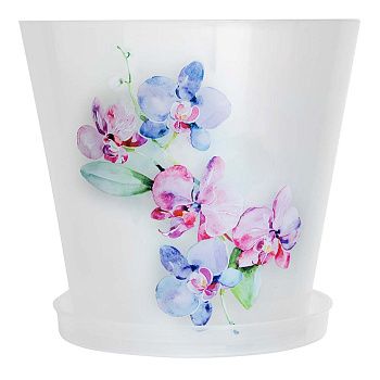Горшок цветочный London Орхид Деко голубая орхидея 16 см 1,6 л