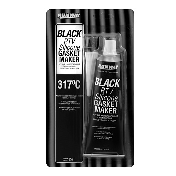Герметик-прокладка силиконовый черный 85 г RW8501
