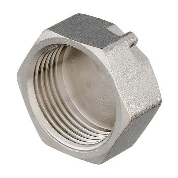 Заглушка латунь никель 3/4" ВР