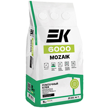 Клей для мозаики ЕК 6000 Mozaik 5 кг
