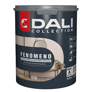 Краска водно-дисперсионная Dali Fenomeno База А белая 0,9 л