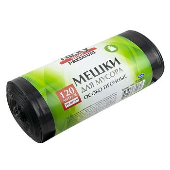 Мешки для мусора Nicky Home Premium 120 л 10 шт 40 мкм