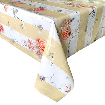 Клеенка ПВХ на тканевой основе Dekorelle Glance 566 1,4 м