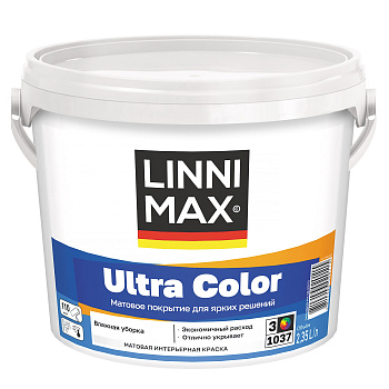 Краска водно-дисперсионная для внутренних работ Linnimax Ultra Color База 3 2,35 л