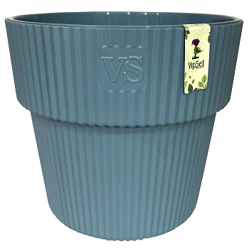 Горшок цветочный VipSet Алемар бирюза 8,2 л с дренажной системой