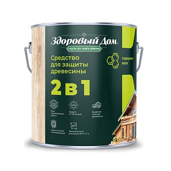 Средство для защиты древесины Здоровый Дом Сосна 2,7 л Л-С