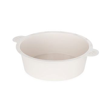 Миска для собак круглая Alta 3 л бежевая