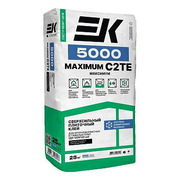 Клей усиленный для сложных оснований ЕК 5000 Maximum 25 кг