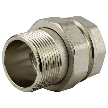 Соединитель американка латунь никель 1 1/4" ВР/НР