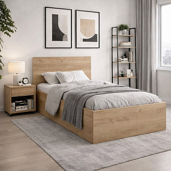 Кровать МСП 1 900x2000 мм Дуб Золотой