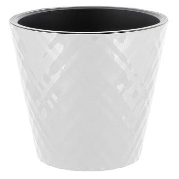 Горшок цветочный InGreen Manhattan Белоснежный жасмин 12,5 см 1 л c дренажной вставкой