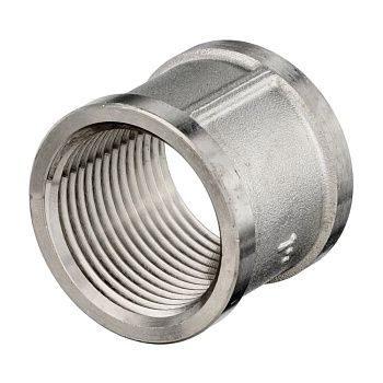 Муфта соединительная латунь никель 1" ВР