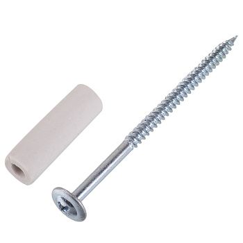 Комплект втулок для огнеупорных листов 15х30 мм с саморезами 4 шт