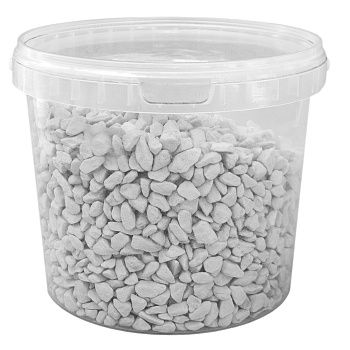 Крошка мраморная серая 4 кг фракция 5-10 мм