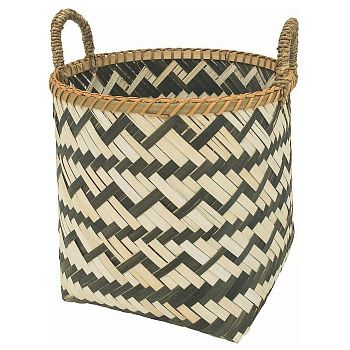 Кашпо плетеное бамбук d25 см h24 см