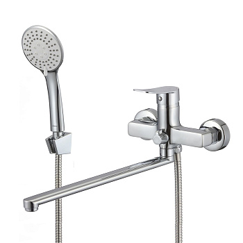 Смеситель для ванны Milardo Demi DEMSB00M10 однорычажный длинный излив