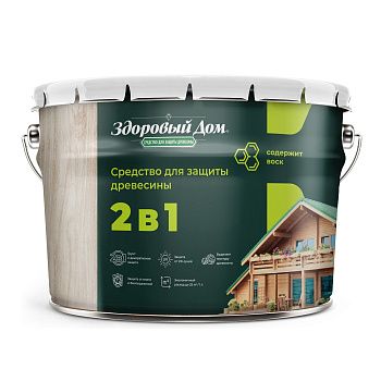 Средство для защиты древесины Здоровый Дом Палисандр 9 л