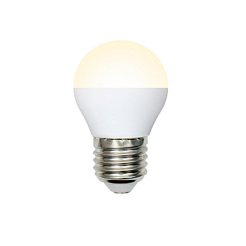 Лампа светодиодная Теплый белый свет Е27 9 Вт 3000К 750Лм LED-G45-9W/WW/E27/FR/NR Volpe,