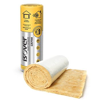 Утеплитель Isover Сауна 50х1200х12500 мм (1 шт, 15м2, 0,75м3)