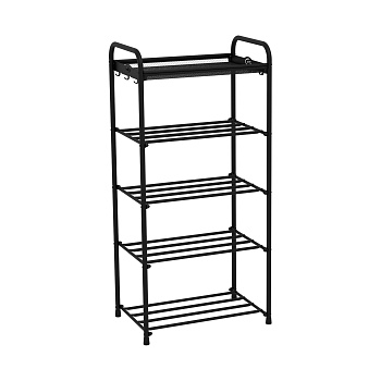Полка для обуви Альфа 15 450х950х300 мм металл Черный