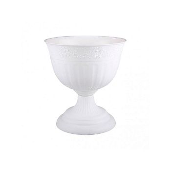Вазон Венеция белый 18 л 40 см
