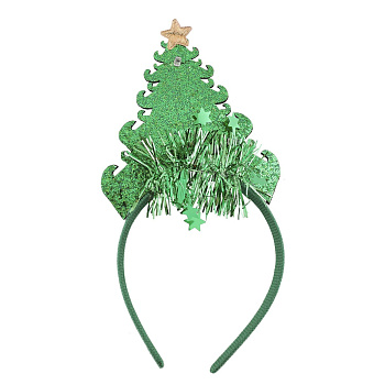 Ободок карнавальный Елочка LED 25х13см микс 10123-0264