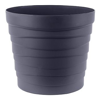 Кашпо Бархан антрацит 7,5 л с донышком