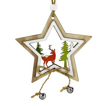Украшение новогоднее Звезда 10х10 см