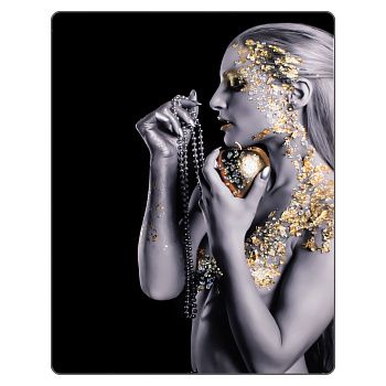 Картина интерьерная со смолой Рука со змейкой 50х60 см 2024-4252