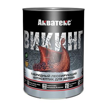 Акватекс ВИКИНГ (гибридный лессирующий антисептик для дерева) 0,75 л (тик)