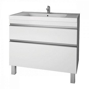 Тумба напольная Оптима 38 24/100-Марко 2 ящика PLUS 580x850x450мм белая