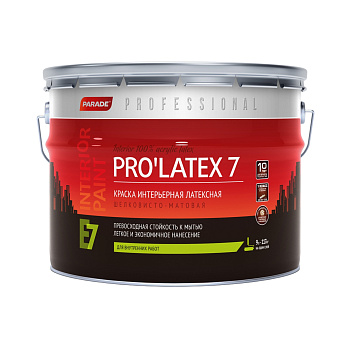 Краска латексная Parade Prolatex Е7 База С шелковисто-матовая 9 л