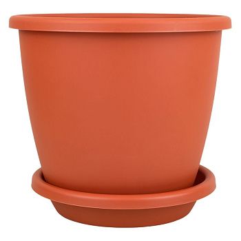 Горшок цветочный Афина коричневый 1,1 л