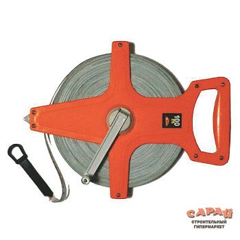 Рулетка 100 м х 13 мм фибергласовая лента РемоКолор 15-2-100