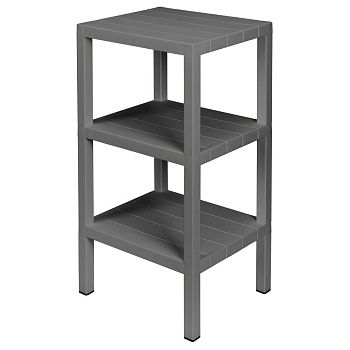 Этажерка Nature 384х725х330 мм 3 секции серая