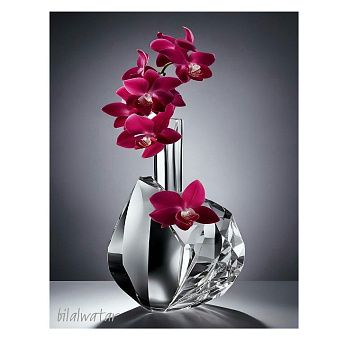 Картина интерьерная со смолой Орхидеи в вазе 40х50 см 2025-0242-1