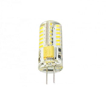 Лампа general led g4 3w 12v smd 4500k силикон