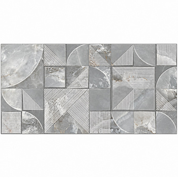 Плитка настенная Azori Opale Grey Struttura 31,5х63 см серая 1,39 м2