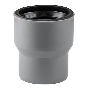 Переход с чугуна на пластик в комплекте с манжеткой 124х110 мм
