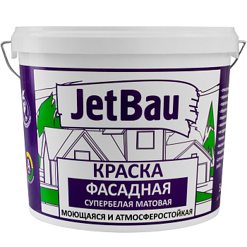 Краска интерьерная акриловая JetBau 5 л/7 кг