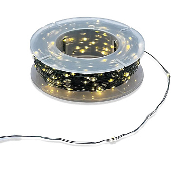 Гирлянда для дома Моя Елочка Роса 50 м 500 ламп LED зеленый пров, теплый белый 2024-3156