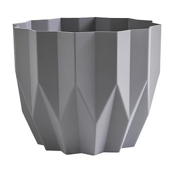 Кашпо Геометрия серый жемчуг 3 л