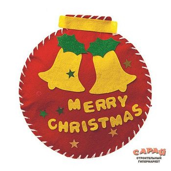 Игрушка - набор для детского творчества "Шар на елку", 21,5х35 см фетр 66052/48/8