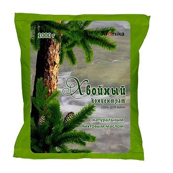 Соль для ванны Aromika Хвойный концентрат 1 кг