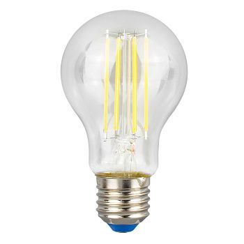 LED-A60-10W/NW/E27/CL PLS02WH Лампа светодиодная. Форма "A", прозрачная. Серия Sky. Белый свет (4000