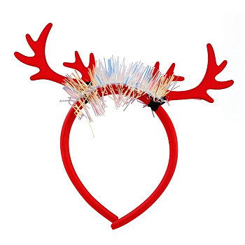 Ободок карнавальный Рожки оленя 22 см с декором 10922-4204