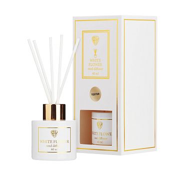 Аромадиффузор с палочками New Galaxy LuxWhite Wood sage, White flower, Black code 40 мл