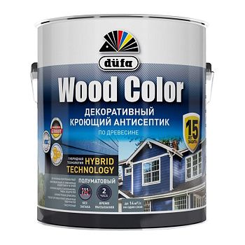 Антисептик кроющий для дерева Dufa Wood Color База 1 белый 2,4 л