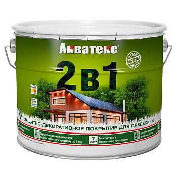 Защитно-декоративное покрытие для древесины Акватекс 2 в 1 палисандр 9 л